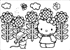 Free Hello Kitty printable coloring Page 