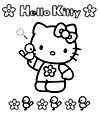 Printable Hello Kitty picture to color