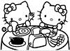 Hello Kitty pictures to color