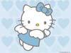 Hello Kitty wallpaper light blue