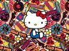 Hello Kitty stickers wallpaper 
