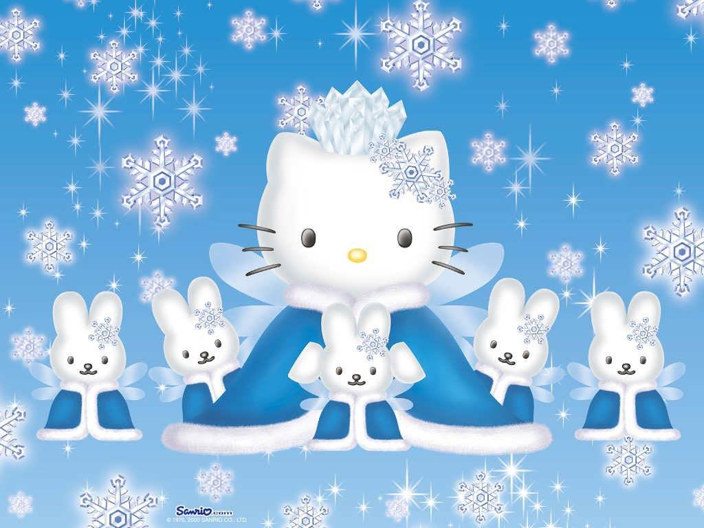 Ice Princess Frozen Hello Kitty Wallpaper